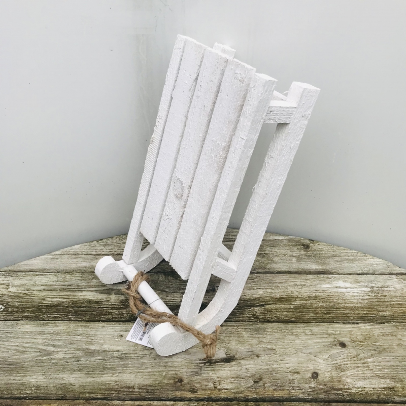 Dekoračné sánky drevené biele