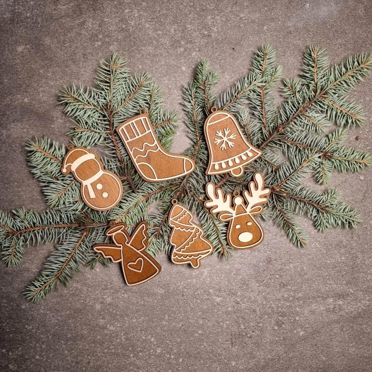 Perníkový set č.1 - box s vianočnými ozdobami