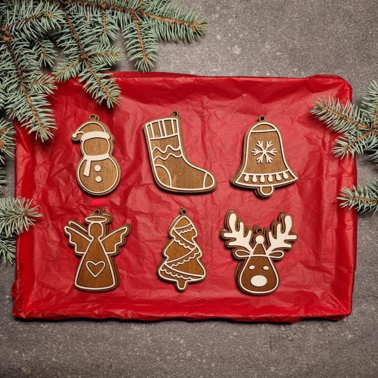 Perníkový set č.1 - box s vianočnými ozdobami