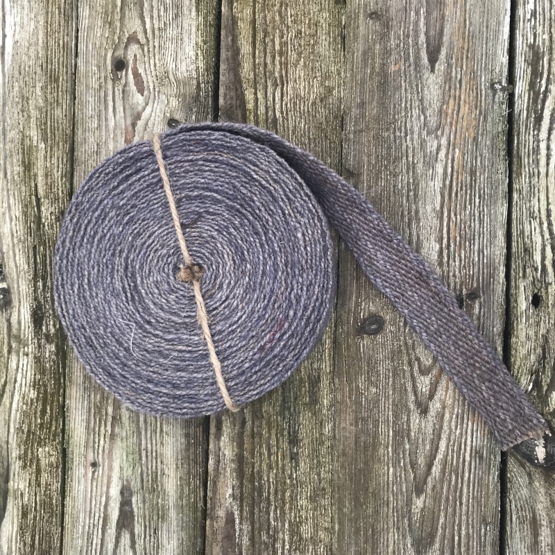 Jutová stuha modro - hnedá 3cmx1m - metráž