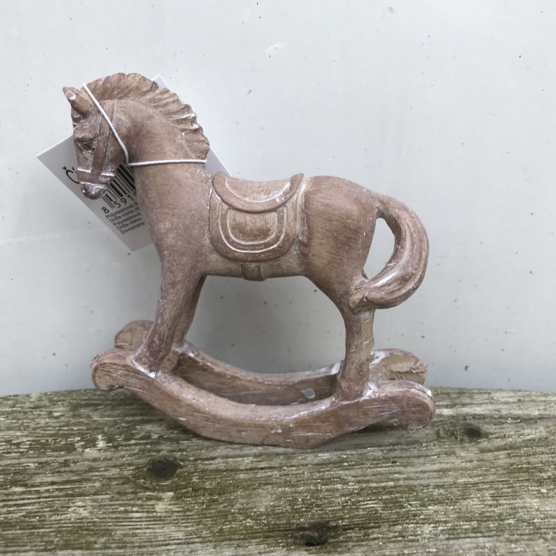 Koník dekoračný hojdací hnedý