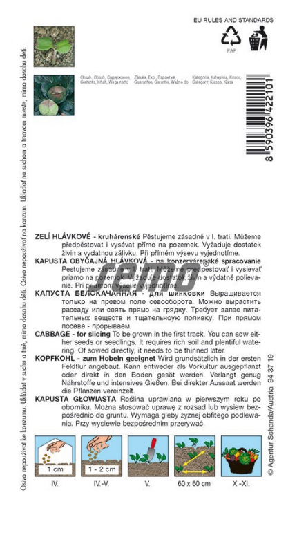 Semo Kapusta hlávková ´Pourovo Pozdní´