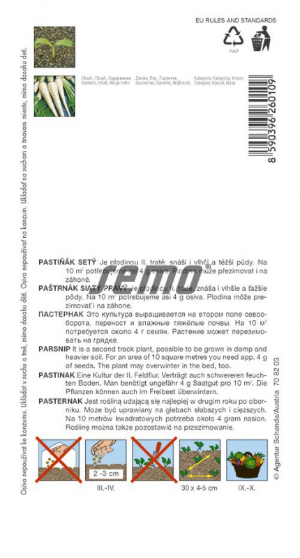 Semo Paštrnák ´Dlouhý bílý´