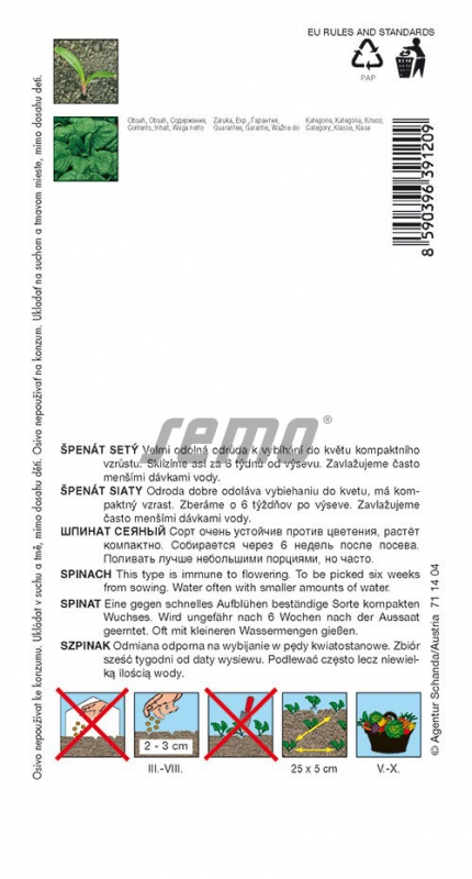 Semo Špenát siaty ´Sacramento F1´