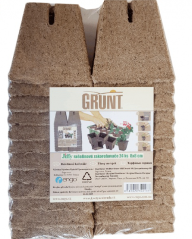 Grunt - Rašelinové zakoreňovače 24ks 8x8cm