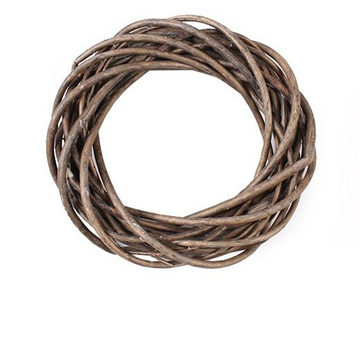 Prútený veniec hnedý 20cm