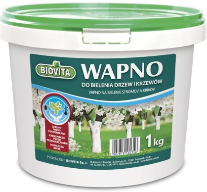 Biovita Vápno na bielenie stromov a kríkov vedierko 1kg