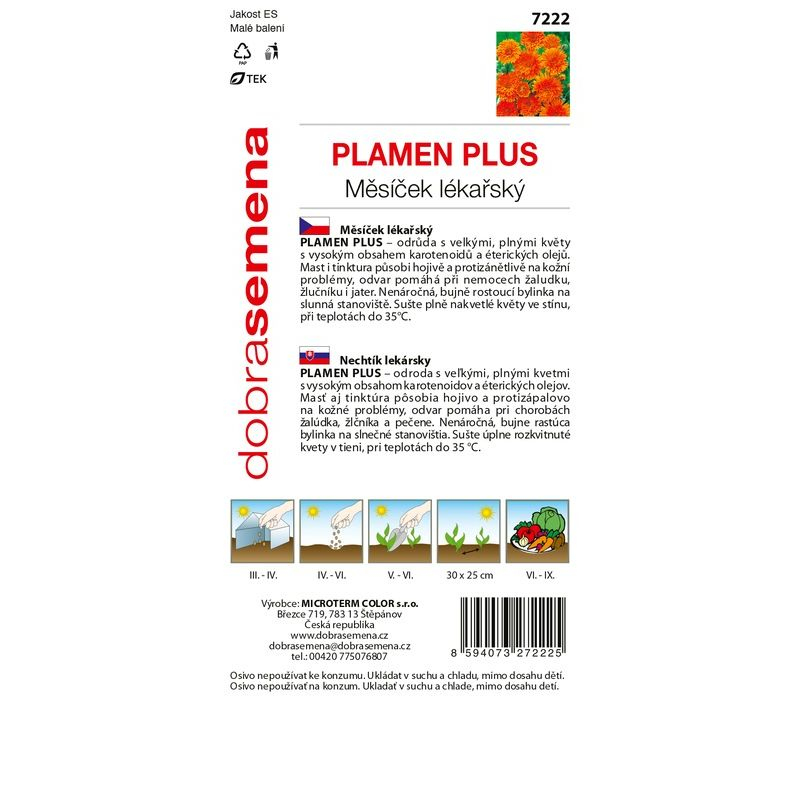 Dobrá semena Nechtík lekársky ´Plamen Plus´