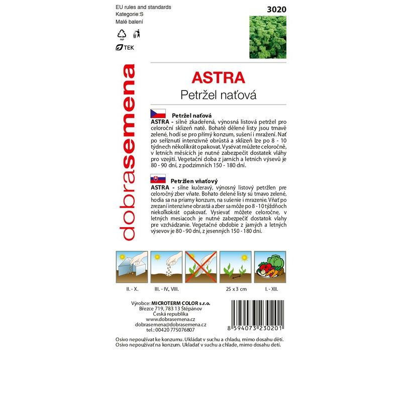 Dobrá semena Petržlen záhradný vňaťový ´Astra´