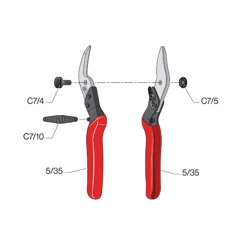 FELCO CP - Univerzálne nožnice pre dielňu