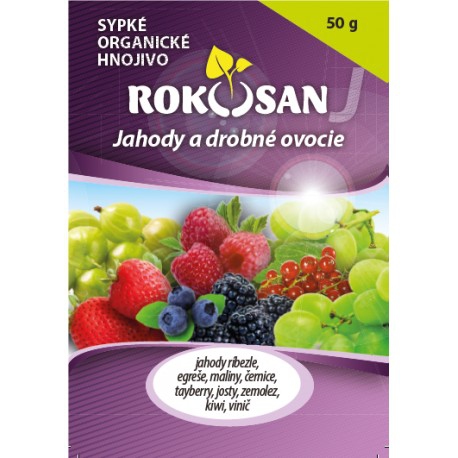 Rokosan - sypké organické hnojivo na jahody a drobné ovocie 50g