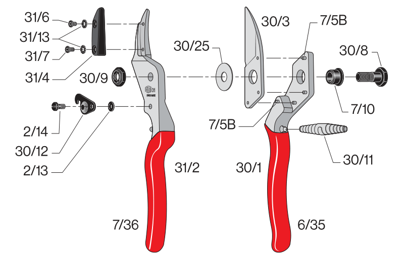 FELCO 31  Ovocinárske nožnice