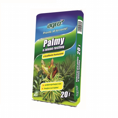 AGRO Substrát na palmy a zelené rastliny 20l
