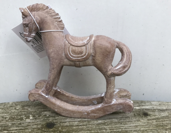 Koník dekoračný hojdací hnedý