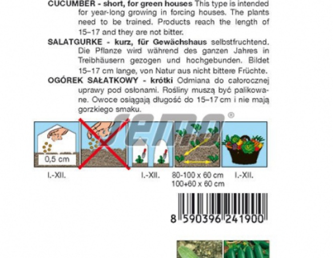 Semo Uhorka siata šalátová ´Baby F1´