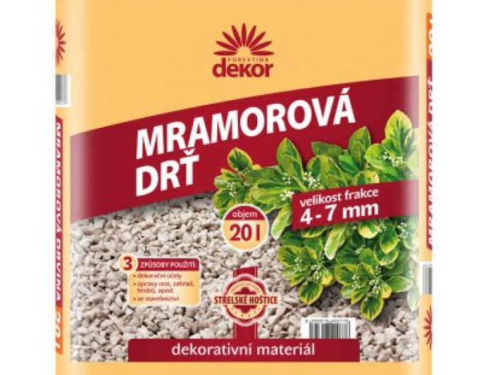 Forestina Mramorová drť 4 - 7mm 20l