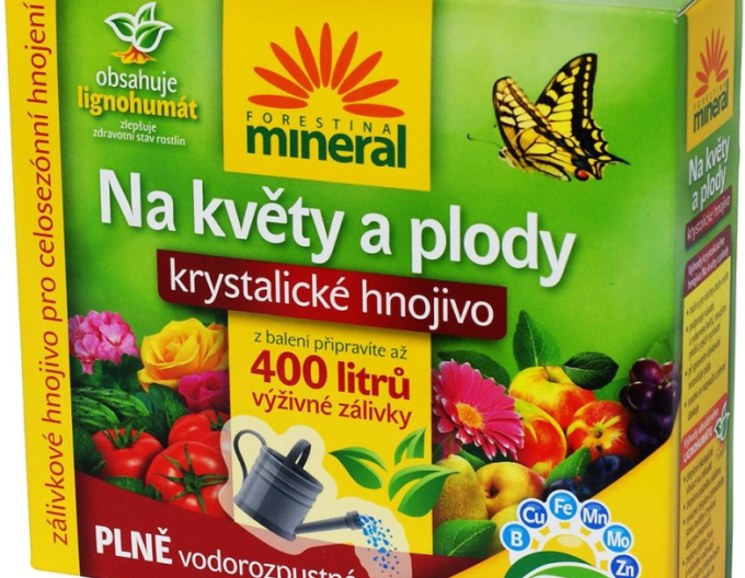 FORESTINA Mineral kryštalické hnojivo na kvety a plody 400 g