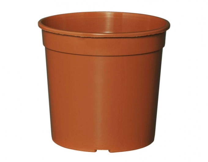 Kvetináč plastový gulatý terakota priemer 11cm