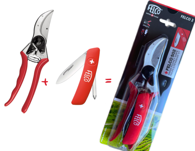FELCO 2 Nožnice + FELCO 502 vreckový švajčiarsky nožík