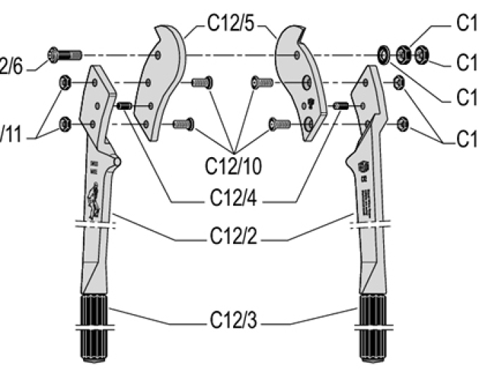 FELCO C12 Kliešte dvojručné