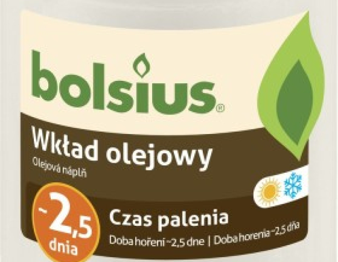 Bolsius Parafínová náplň olejová 20ks