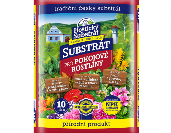 Hoštický Substrát na izbové rastliny 10l